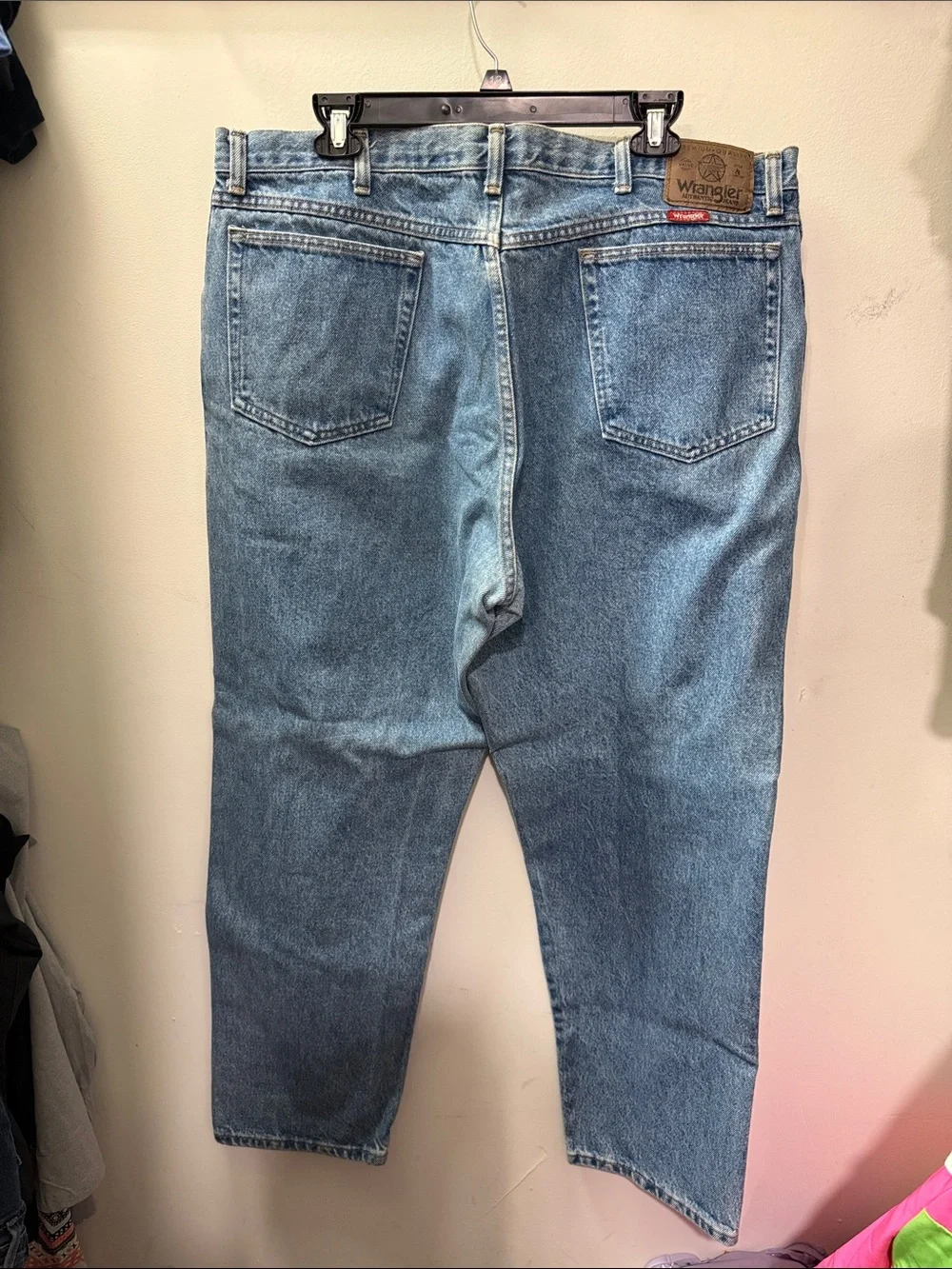 Wrangler Relaxed Fit Light Blue Denim Jeans